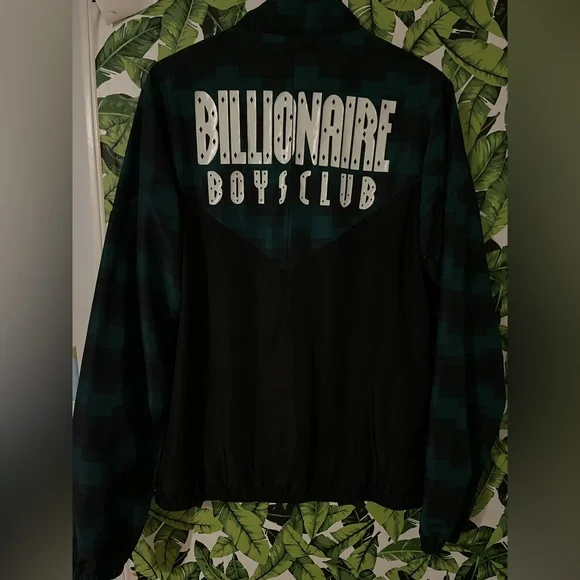 Billionaire Boys Club Checkered Green and Black Windbreaker - Picture 2 of 2